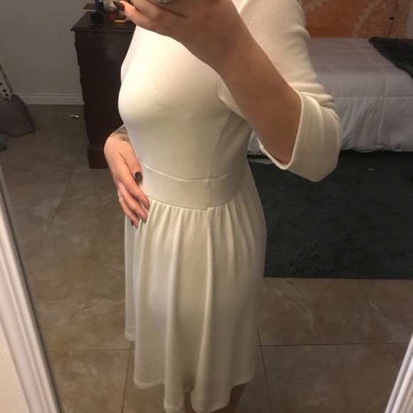 Whit turtleneck dress - Picture 2 of 5